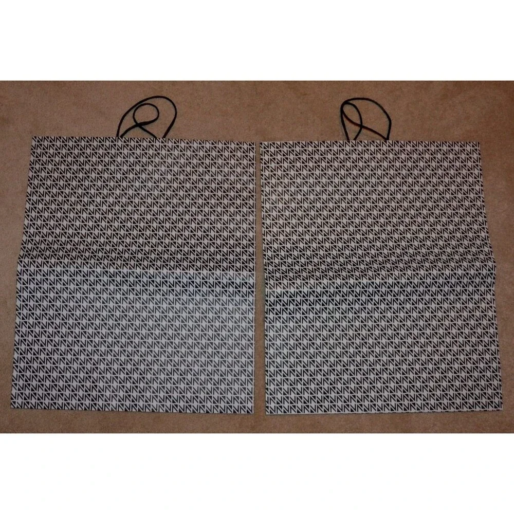 Lot of 10 Nordstrom Shopping Gifting Bags Mix of Paper Plastic Cloth Black White